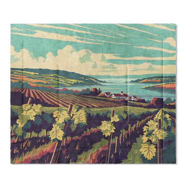 Finger Lakes Vineyard in King (104" x 88") Size