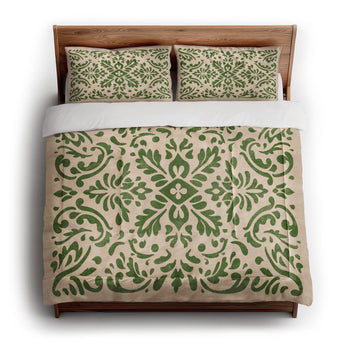Floranna Ivory & Green in King (104" x 88") Size