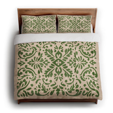 Floranna Ivory & Green in King (104" x 88") Size