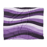 Sinuous Purple Monochrome in King (104" x 88") Size