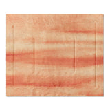 Ophelia Watercolor Peach Balayage in King (104" x 88") Size