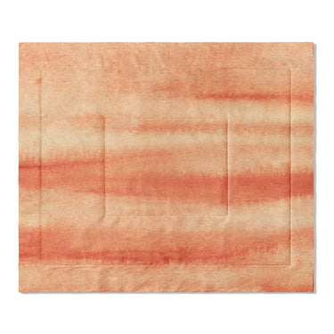 Ophelia Watercolor Peach Balayage in King (104" x 88") Size