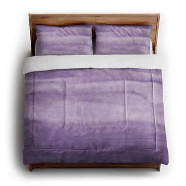 Jacinda Watercolor Purple Ombre in King (104" x 88") Size