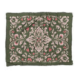 Annette Green & Coral in King (104" x 88") Size