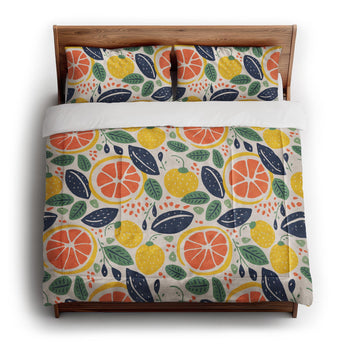 Pamplemousse and Bay Leaf in King (104" x 88") Size