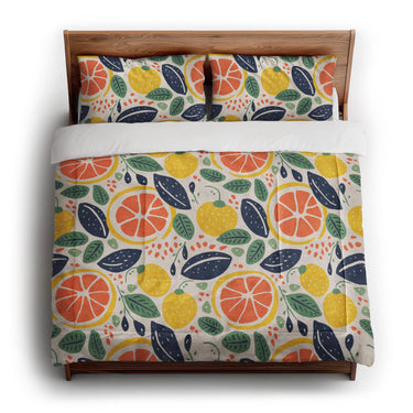 Pamplemousse and Bay Leaf in King (104" x 88") Size