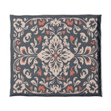 Annette Navy & Orange in King (104" x 88") Size