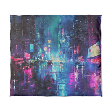 Dystopia Cityscape in King (104" x 88") Size