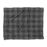 Buffalo Plaid Charcoal Black in King (104" x 88") Size