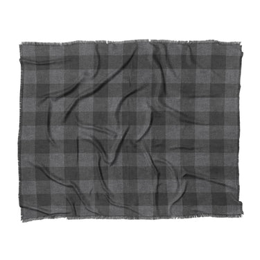 Buffalo Plaid Charcoal Black in King (104" x 88") Size