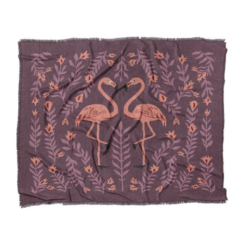 Flamingo Friends Purple in King (104" x 88") Size
