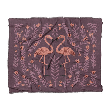 Flamingo Friends Purple in King (104" x 88") Size