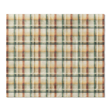 Madras Plaid Taupe Green in King (104" x 88") Size