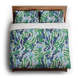 Leonardo Blue Green in King (104" x 88") Size