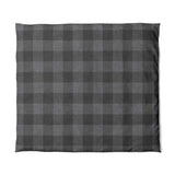 Buffalo Plaid Charcoal Black in King (104" x 88") Size