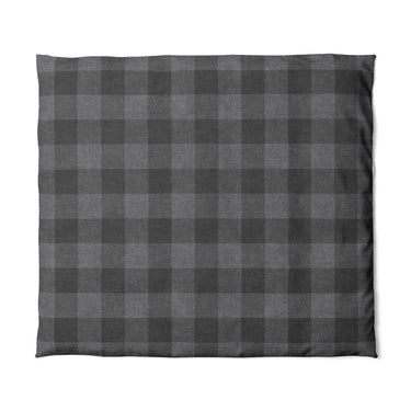 Buffalo Plaid Charcoal Black in King (104" x 88") Size