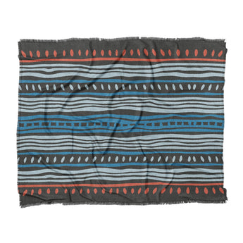 Delsin Blue & Black in King (104" x 88") Size