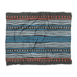 Delsin Blue & Black in King (104" x 88") Size