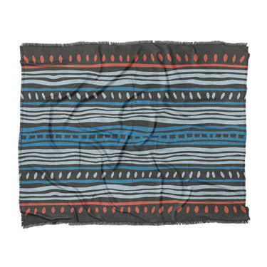 Delsin Blue & Black in King (104" x 88") Size
