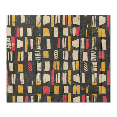 Milo Black, Red, & Yellow in King (104" x 88") Size