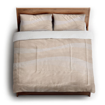 Sinuous Ivory Monochrome in King (104" x 88") Size