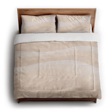Sinuous Ivory Monochrome in King (104" x 88") Size