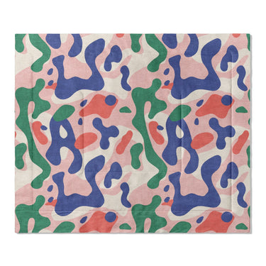 Concetta Pink Green & Blue in King (104" x 88") Size