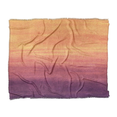 Imogen Watercolor Orange & Purple Ombre in King (104" x 88") Size
