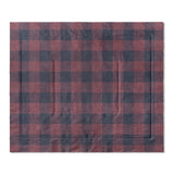 Buffalo Plaid Maroon & Navy in King (104" x 88") Size