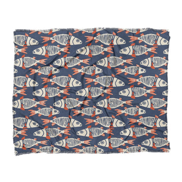 Tribal Fish in King (104" x 88") Size