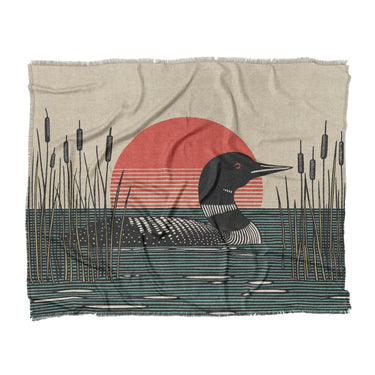 Sunset Loon in King (104" x 88") Size