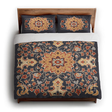 Baldwin Navy & Red in King (104" x 88") Size