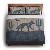 Desert Coyote Midnight & Dusty Blue in King (104" x 88") Size