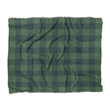 Buffalo Plaid Green Navy in King (104" x 88") Size