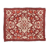Annette Red & Ivory in King (104" x 88") Size