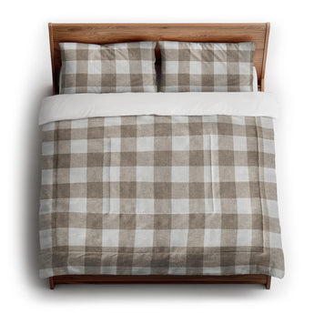 Buffalo Plaid Light Cedar Brown in King (104" x 88") Size
