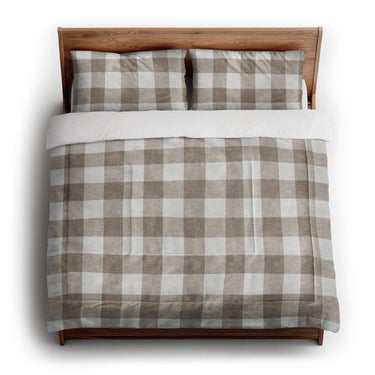 Buffalo Plaid Light Cedar Brown in King (104" x 88") Size