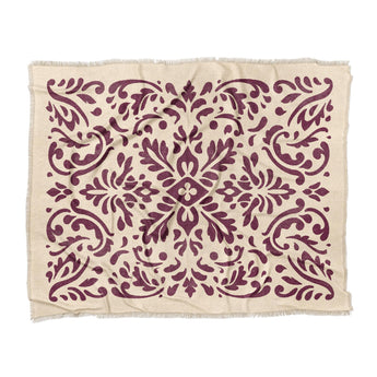 Floranna Ivory & Wine in King (104" x 88") Size