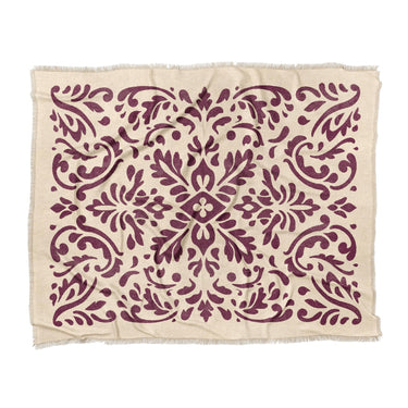 Floranna Ivory & Wine in King (104" x 88") Size