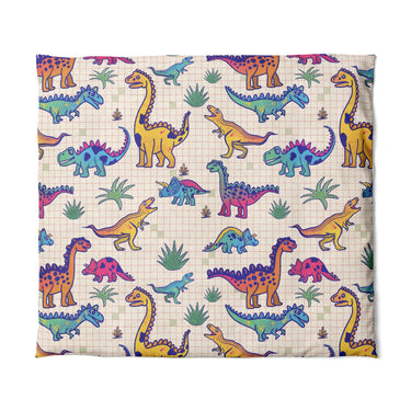 Doodle Dinos in King (104" x 88") Size