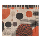 Charl Orange & Taupe in King (104" x 88") Size