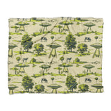 UFO Cow Abduction Toile in King (104" x 88") Size