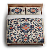 Wilhemina Navy & Red in King (104" x 88") Size