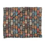 Tribal Masks in King (104" x 88") Size