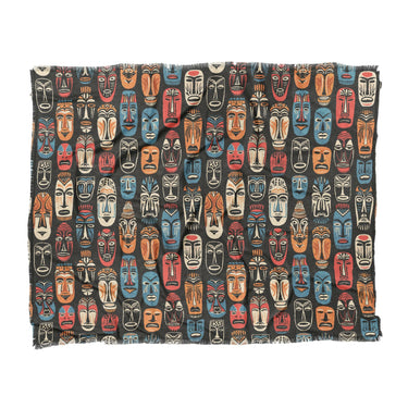 Tribal Masks in King (104" x 88") Size