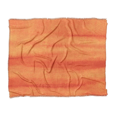 Ophelia Watercolor Fire Orange Balayage in King (104" x 88") Size