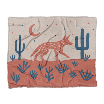 Desert Coyote Denim Blue & Terracotta in King (104" x 88") Size