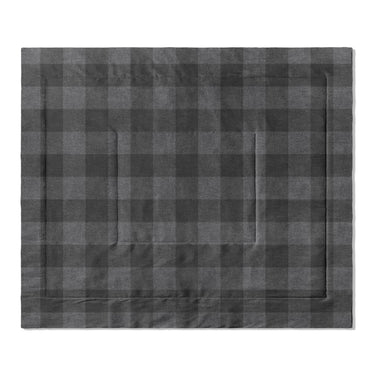 Buffalo Plaid Charcoal Black in King (104" x 88") Size
