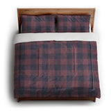 Buffalo Plaid Maroon & Navy in King (104" x 88") Size