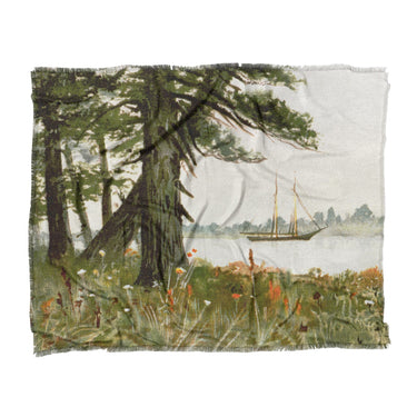 Old Hemlocks by Louis K Harlow in King (104" x 88") Size